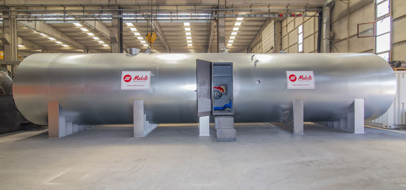 <b>SİLİNDİRİK</b> KONTEYNERLİ SICAK SU SİSTEMİ